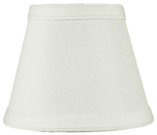 Clipon Candelabra Lamp Shade Light Oatmeal Transitional Lamp