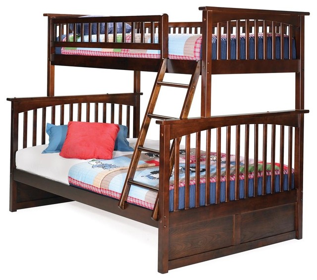 Columbia Twin Over Full Bunk Bed in Antique W