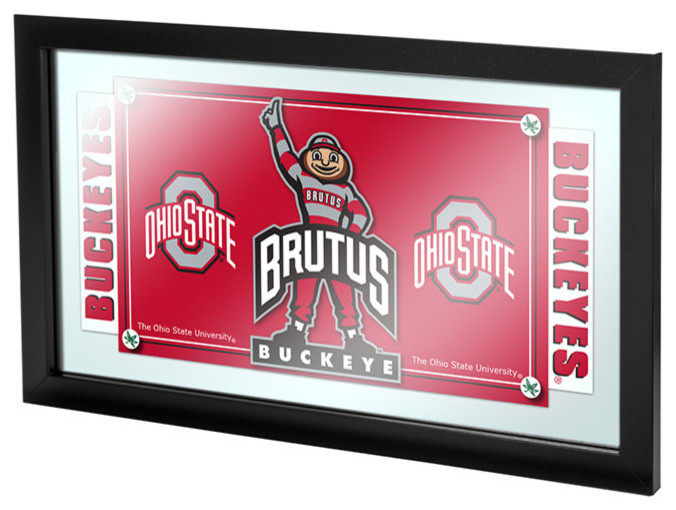 The Ohio State University Logo and Mascot Framed Mirror