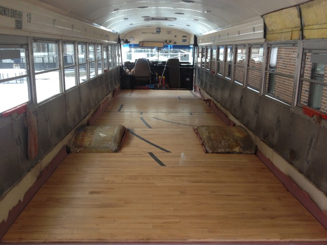Bus Conversion interior 