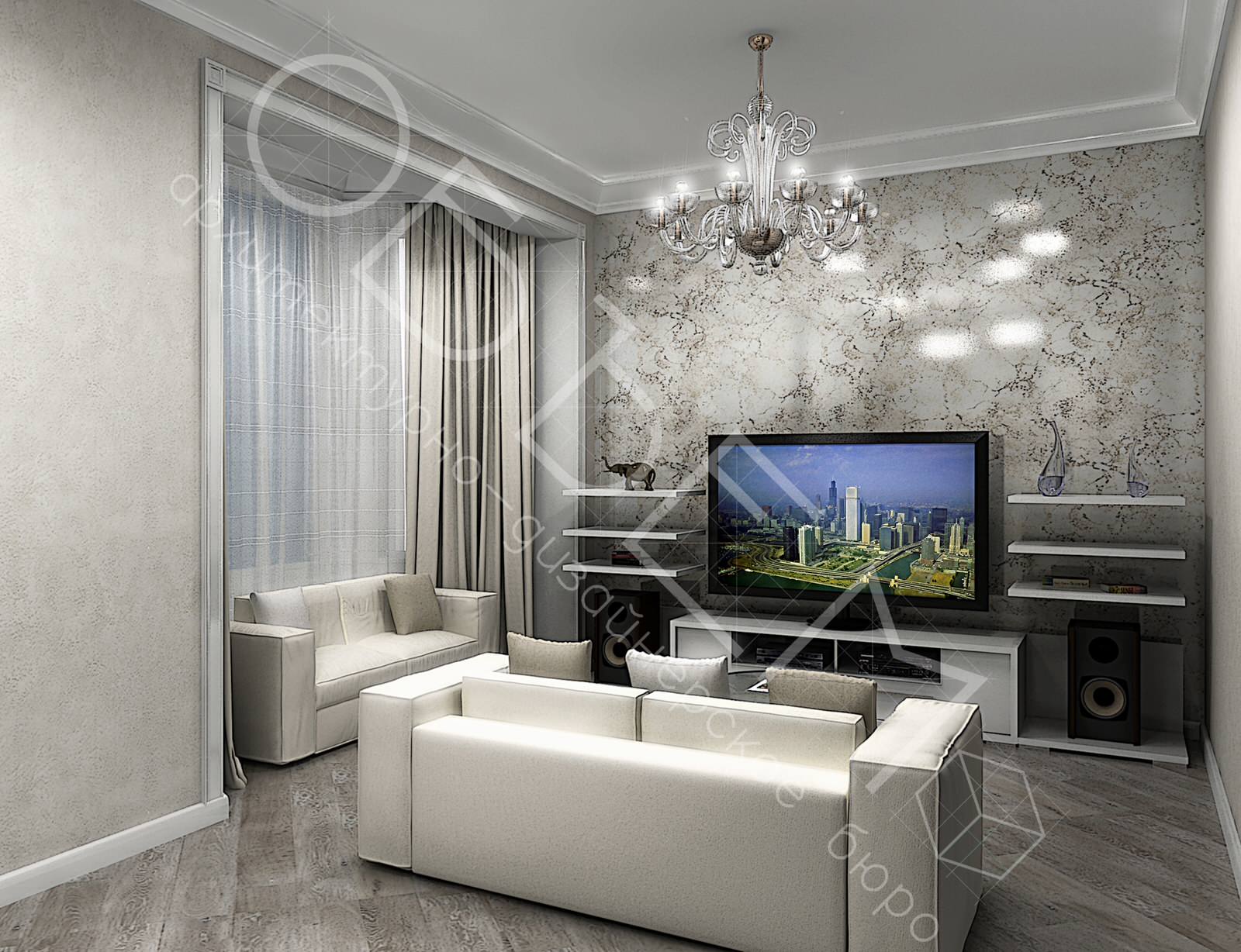 Квартира в Боткинском проезде (гостиная)