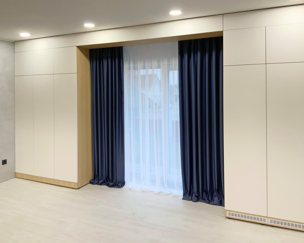 Шторы в спальную комнату частного дома - дизайн, пошив. монтаж.