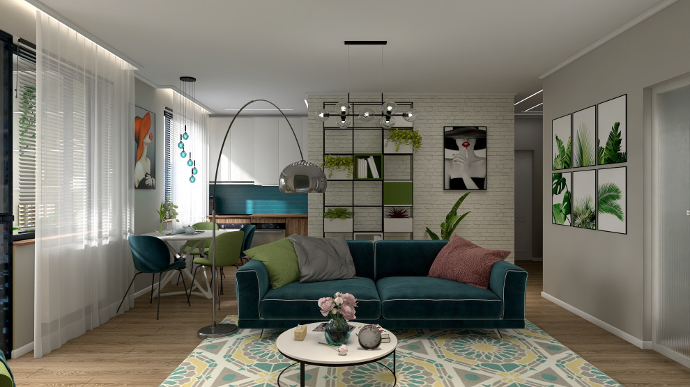 Проект однокомнатной квартиры для молодой пары ЖК "Гранд Фамилия"