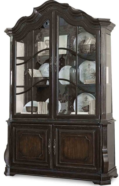 A R T Home Furnishings Continental Display China Cabinet A R T Home Furnishings Continental Display China Cabinet Vintage Melange