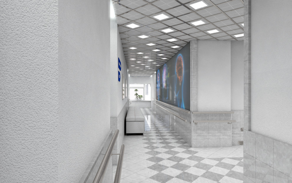 Интерьеры типовых этажей Институт мозга человека им. Н.П. Бехтеревой РАН