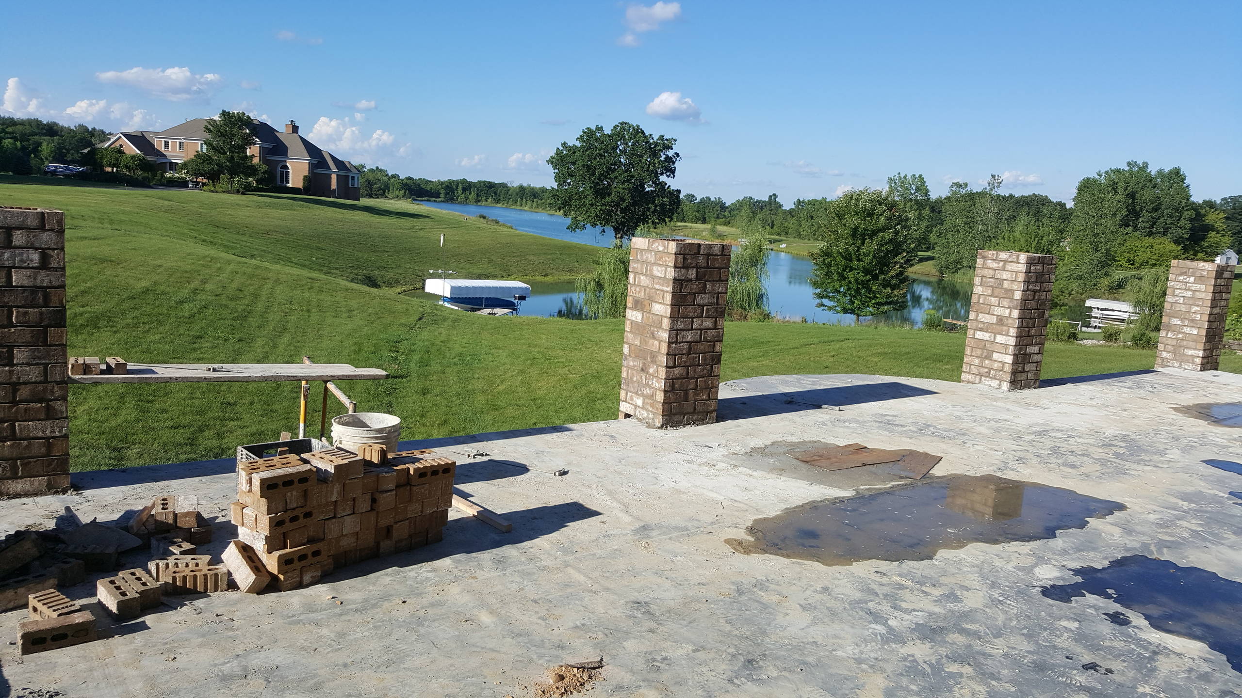 Custom Steel-Cement Raised Deck