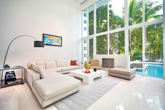 South Florida contemporary-living-room