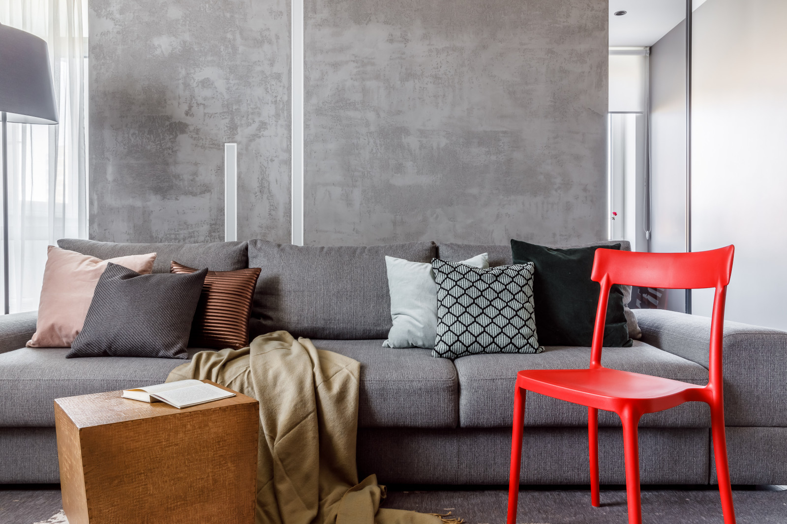 Квартира с цветными акцентами