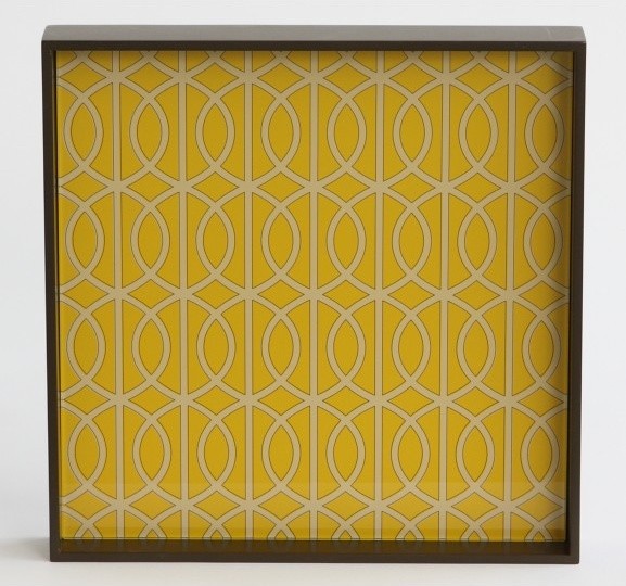 Golden Gate Lacquered Wood Tray