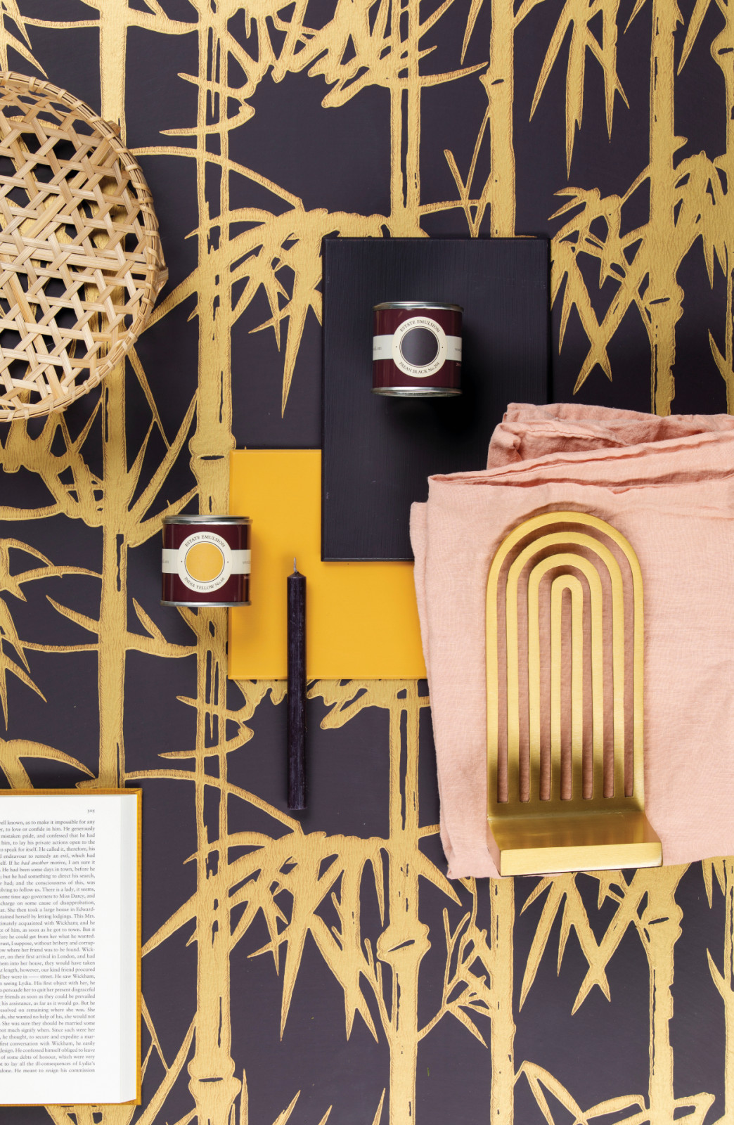 Farrow&Ball Metallic Wallpapers at Manders