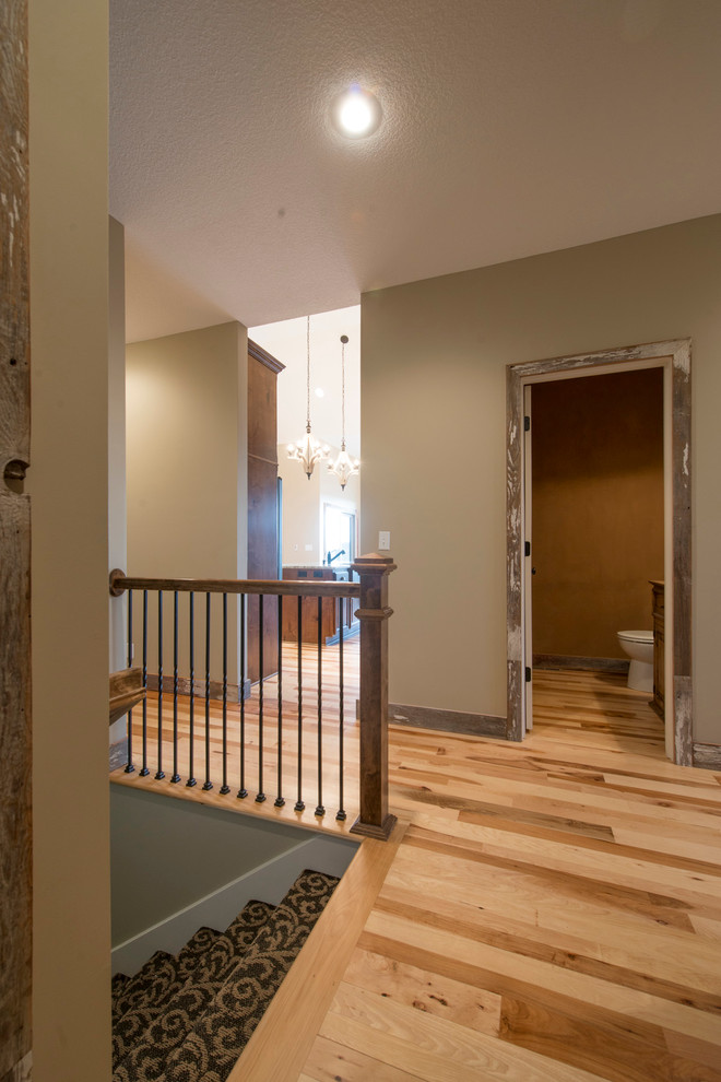 Design ideas for a transitional hallway in Kansas City.