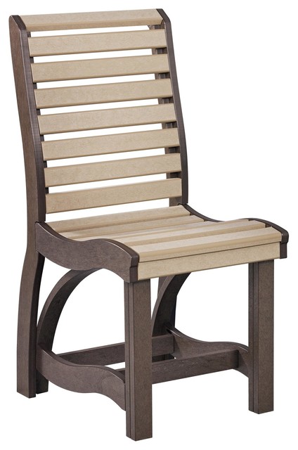 C.R. Plastics St Tropez Dining Side Chair in Two Tone