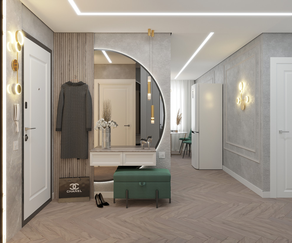 Серый-зеленый оазис: гармония контрастов