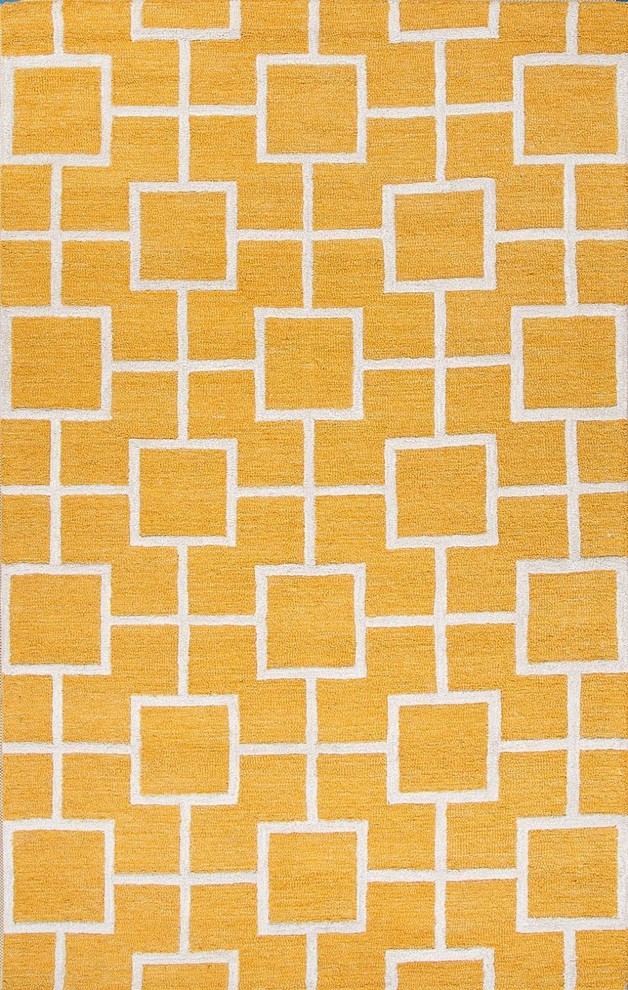 City Area Rug, Rectangle, Golden Daffodil, 8'x11'