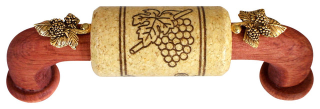 Cabernet Series Cherry Handle Natural Cork Gold Leaf Accents 96mm Cc Cabernet Series Cherry Handle Natural Cork Gold Leaf Accents 96mm Cc