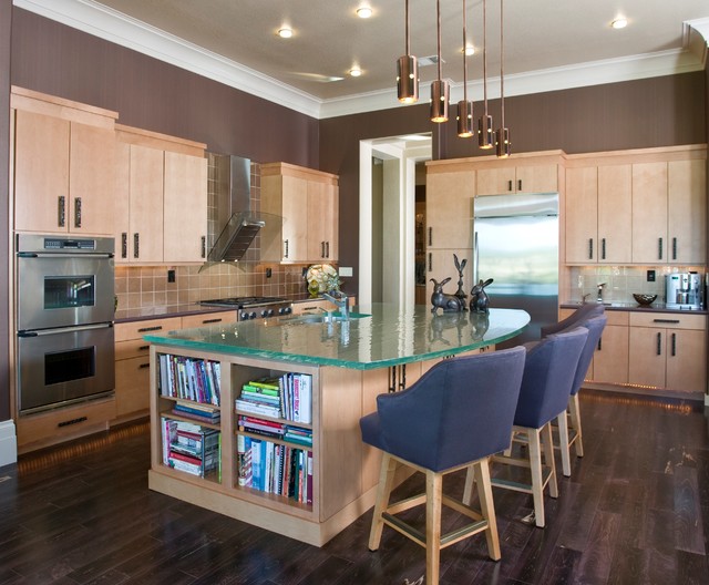 Hollywood Regency Kitchen contemporary-kitchen