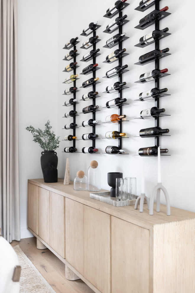 Example of a minimalist wine cellar design in Phoenix