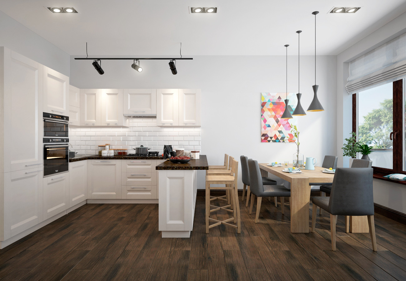 Проект таун-хауса в ЖК "Рижский квартал" в лёгком и стильном скандинавском стиле