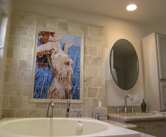 nudes mural Wall shower tile