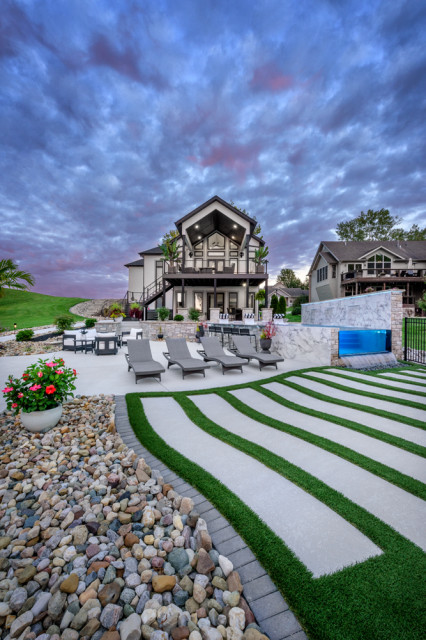 Marbled Infinity Oasis landhausstil-pools