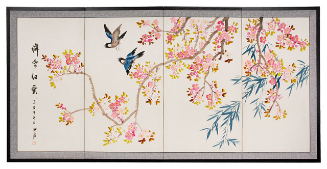 36 Shing Huo Blossom Asian Paintings By Shopladder Houzz