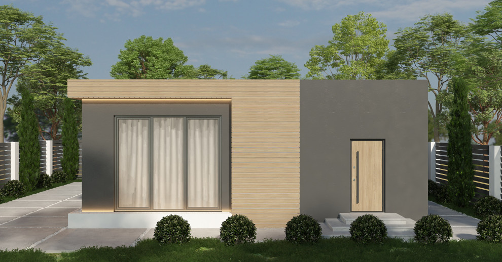 Фасад одноэтажного дома