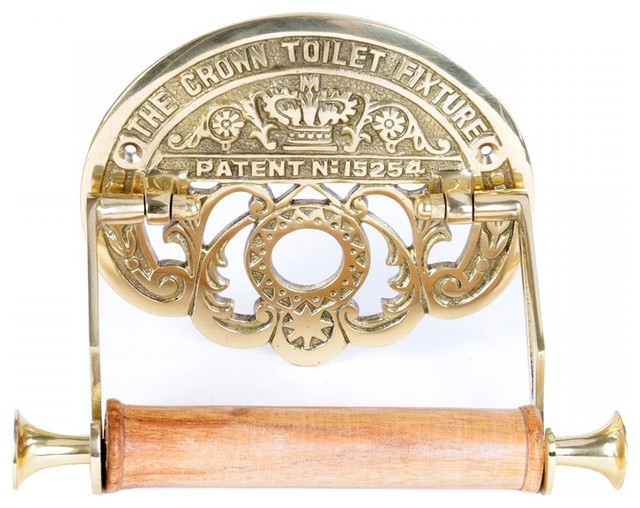 Toilet Paper Holder Br The Crown Fixture Tissue Toilet Paper Holder Br The Crown Fixture Tissue Traditional Holders By Renovator S Supply