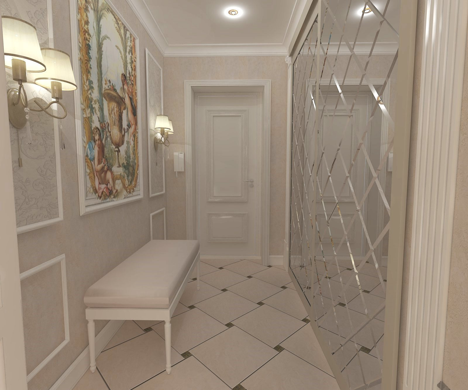 3-х-комнатная квартира в легком классическом стиле