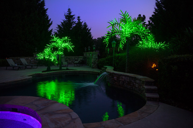 Realistic LED Palm Tree Tropical Pool Atlanta by