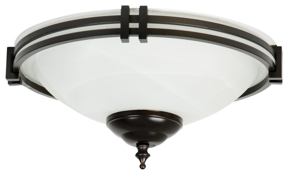 Low Profile Contemporary Fluorescent Bowl Light Kit