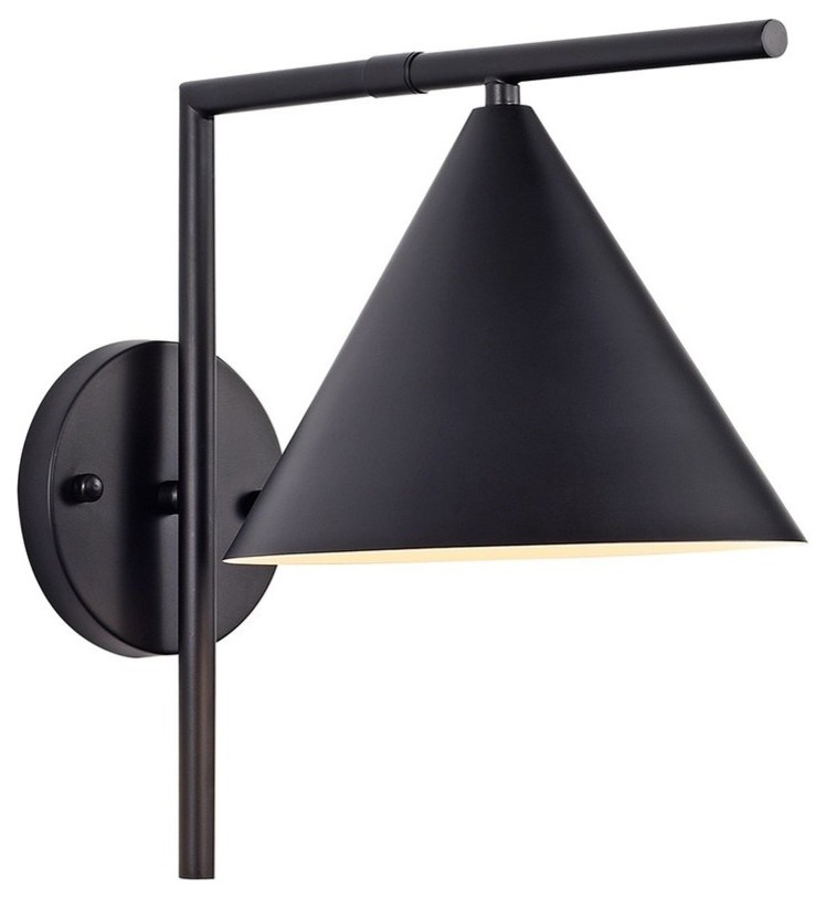 Reino Wall Lamp, Black Contemporary Wall Sconces by G*FURN Houzz
