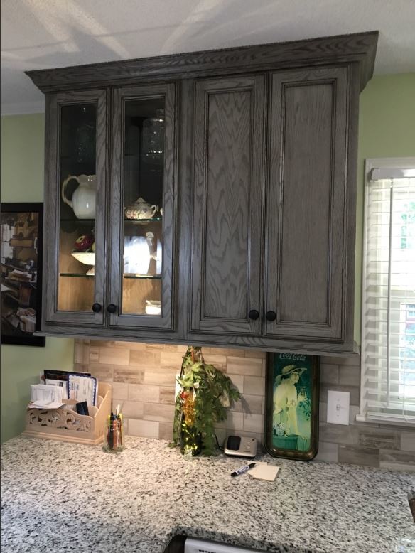 Mountain style home design photo in Raleigh