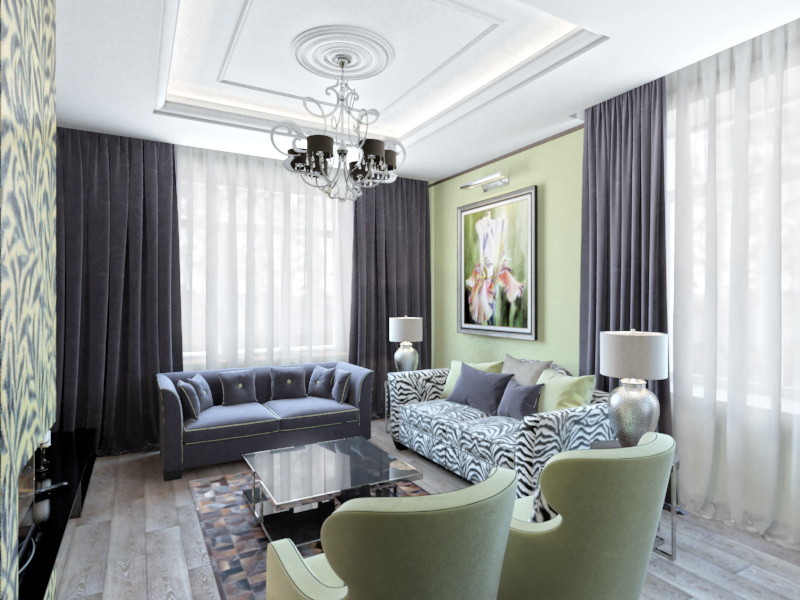 Проект загородного дома в стиле фьюжн.