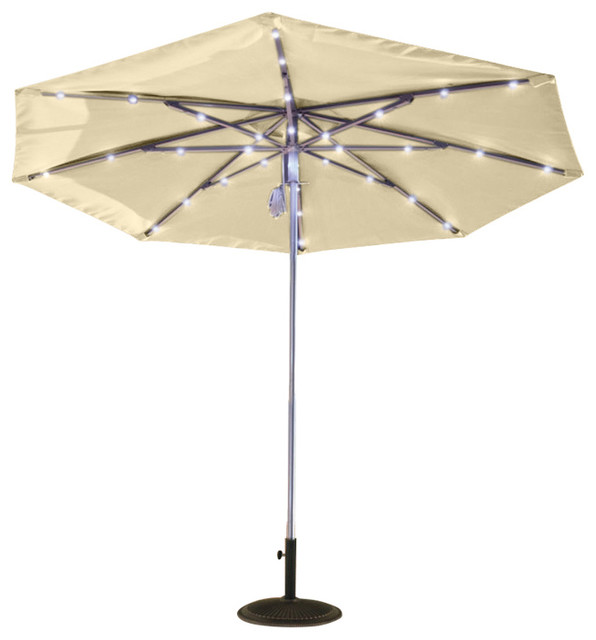 Illuminated Solar 9 Patio Umbrella Contemporary Outdoor Umbrellas By Frontera Furniture