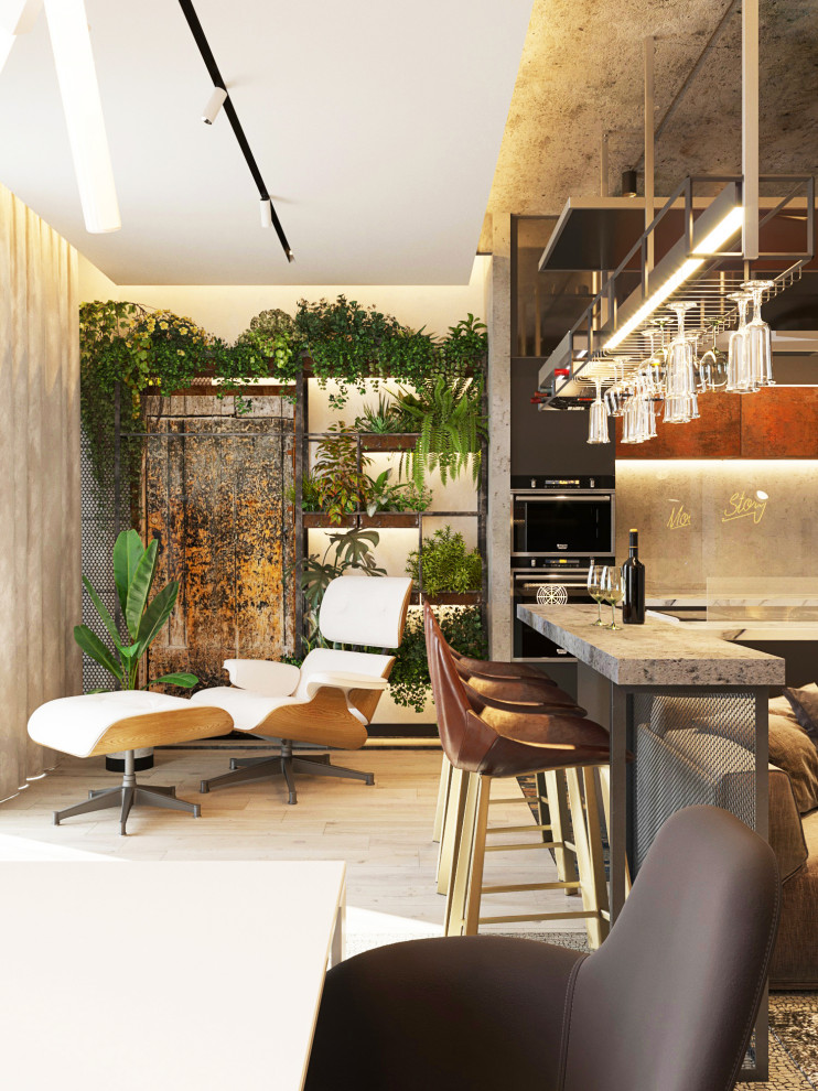 Квартира с мотоциклом.