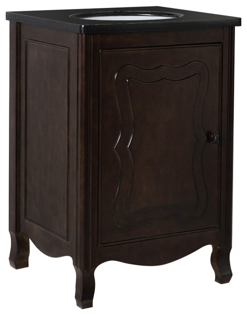 Westfield SingleSink Vanity, Sable Walnut, 24" Traditional Bathroom Vanities And Sink