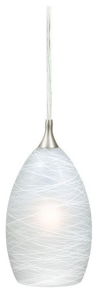 Vaxcel - Milano 1-Light Mini Pendant in Transitional and Bell Style 8.25 Inches