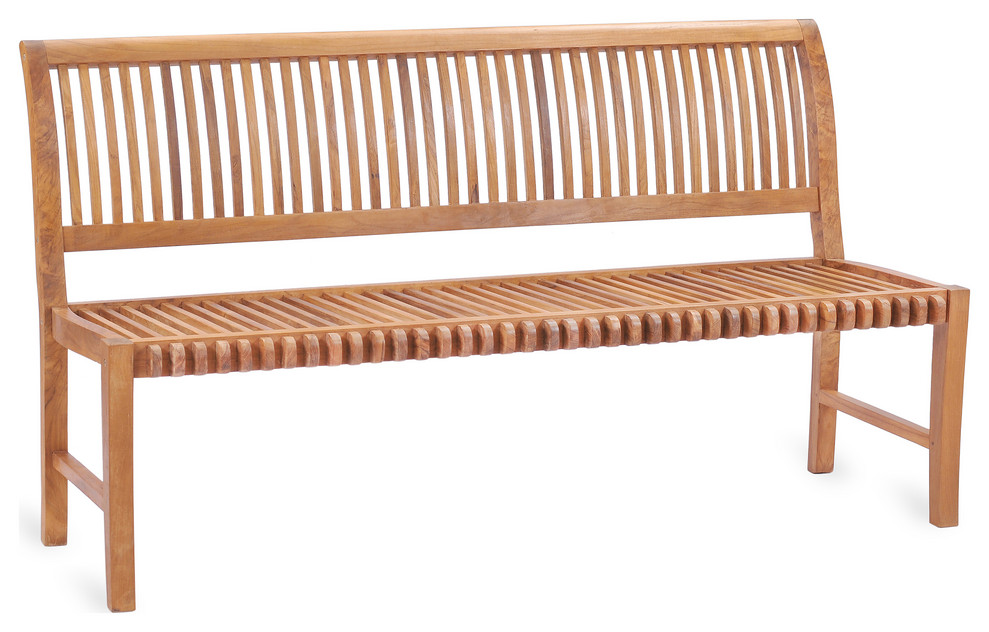 wooden arm bench