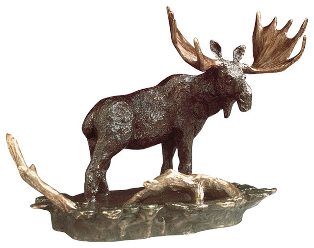 Moose Bronze Sculpture
