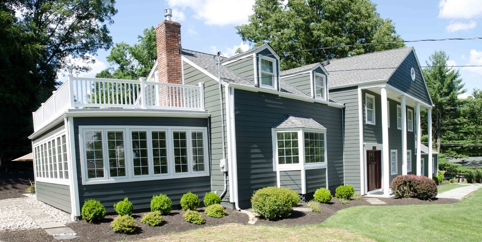 Exterior Sunroom And Front Of House Traditional Exterior New York By Groundswell Contracting