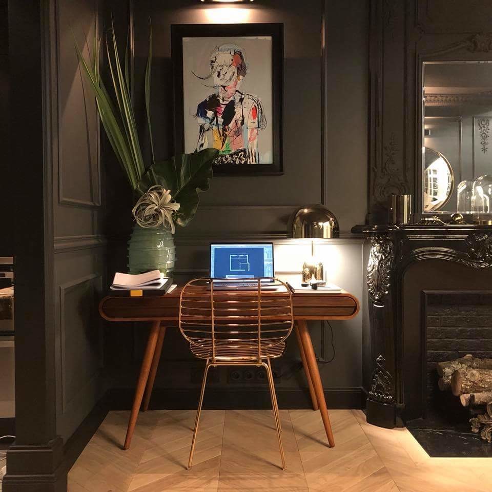 Bureau des architectes réalisé sur leur projet avec finitions de haute gamme.