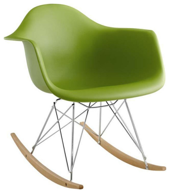 Adaire Plastic Lounge Chair/Green