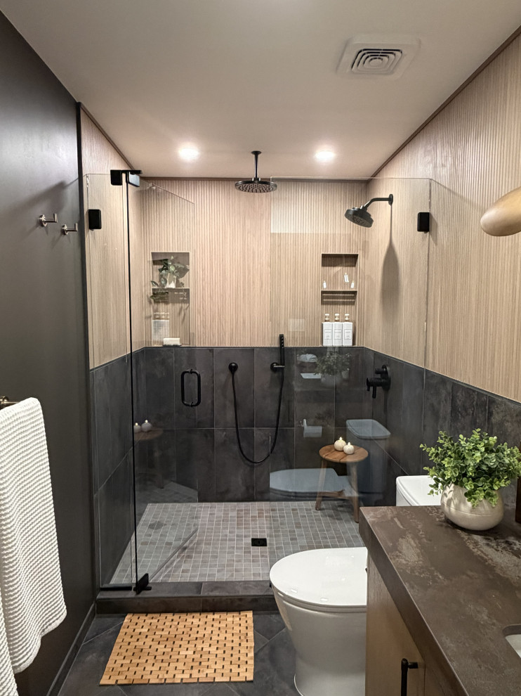 Moody Basement Bathroom | Luxury Bathroom Remodeling