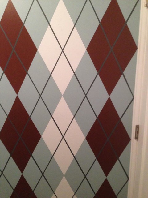 Argyle accent wall bryggers