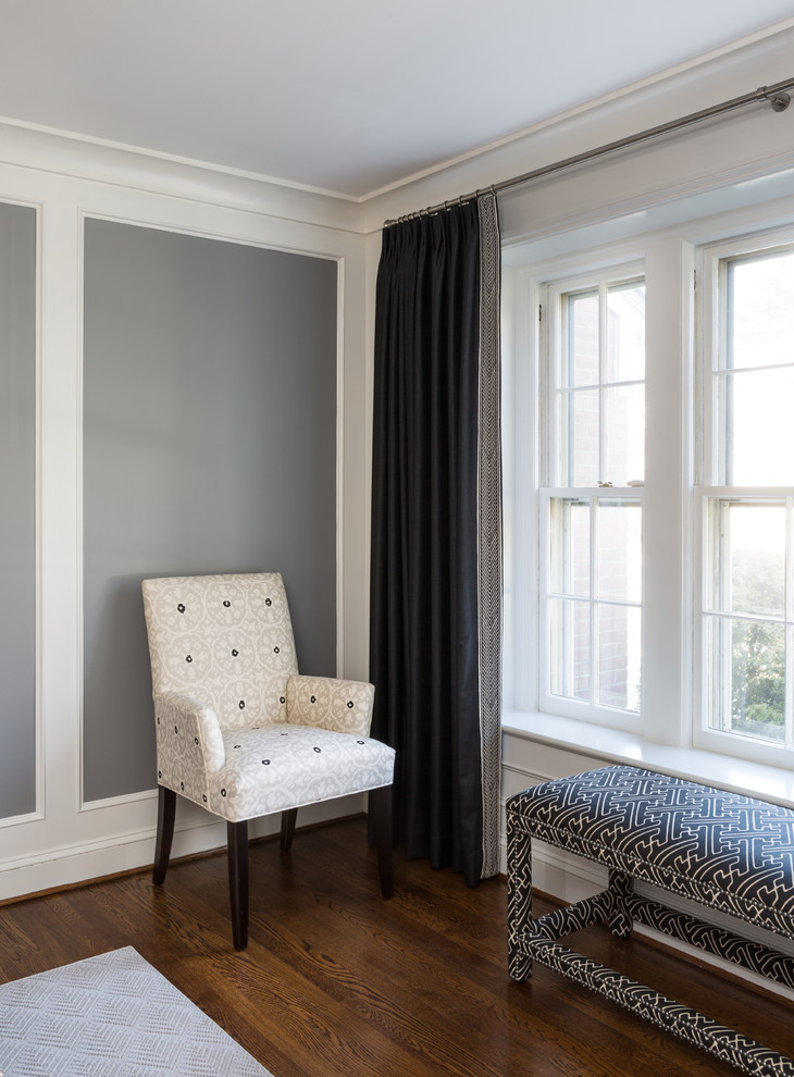 Example of a transitional dark wood floor home design design in DC Metro