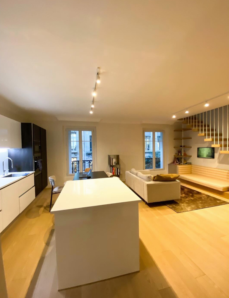 Projet Montorgueil -Rénovation complète d'un appartement de 145 m2.