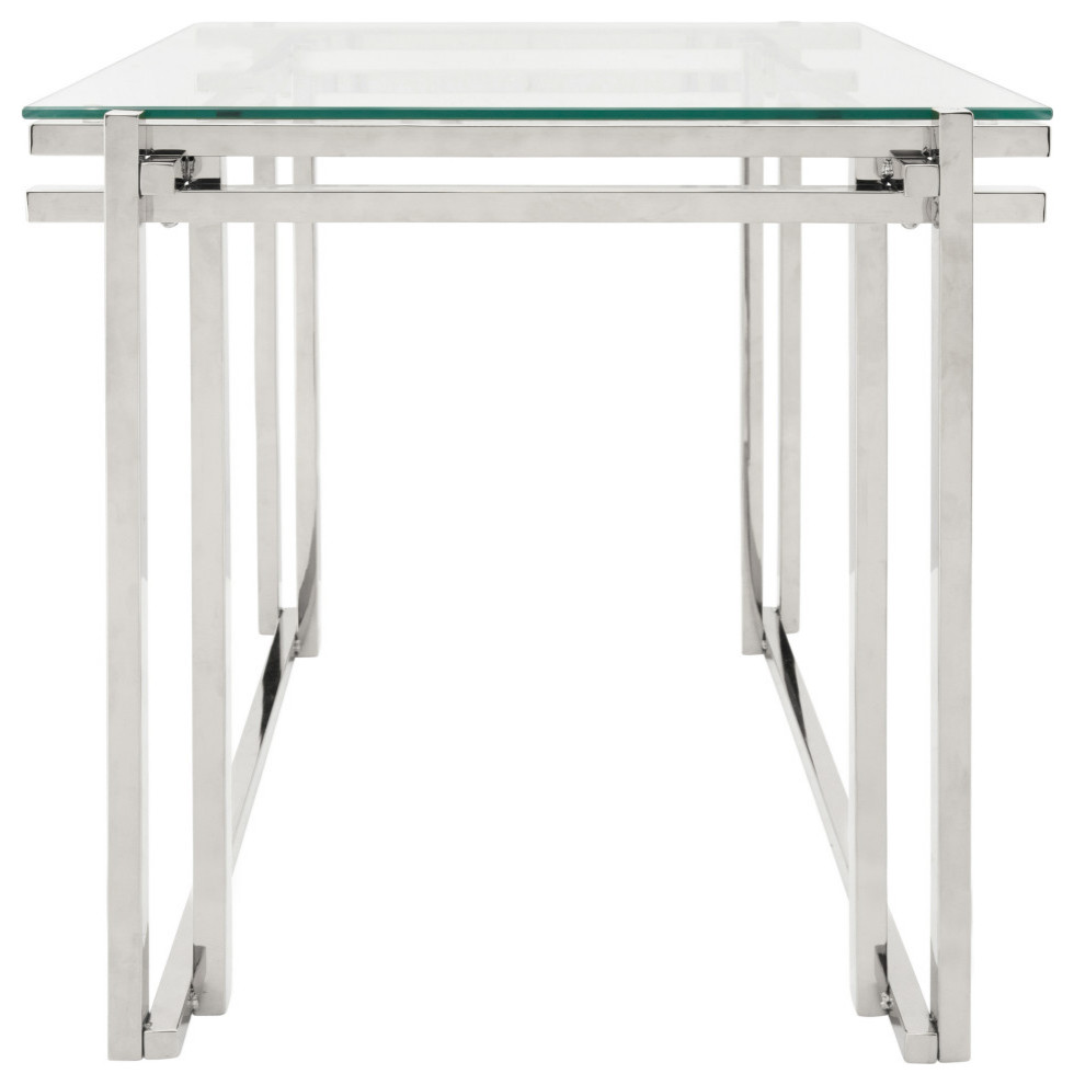 Metal 24 Side Table Silver Contemporary Side Tables And End   Home Design 