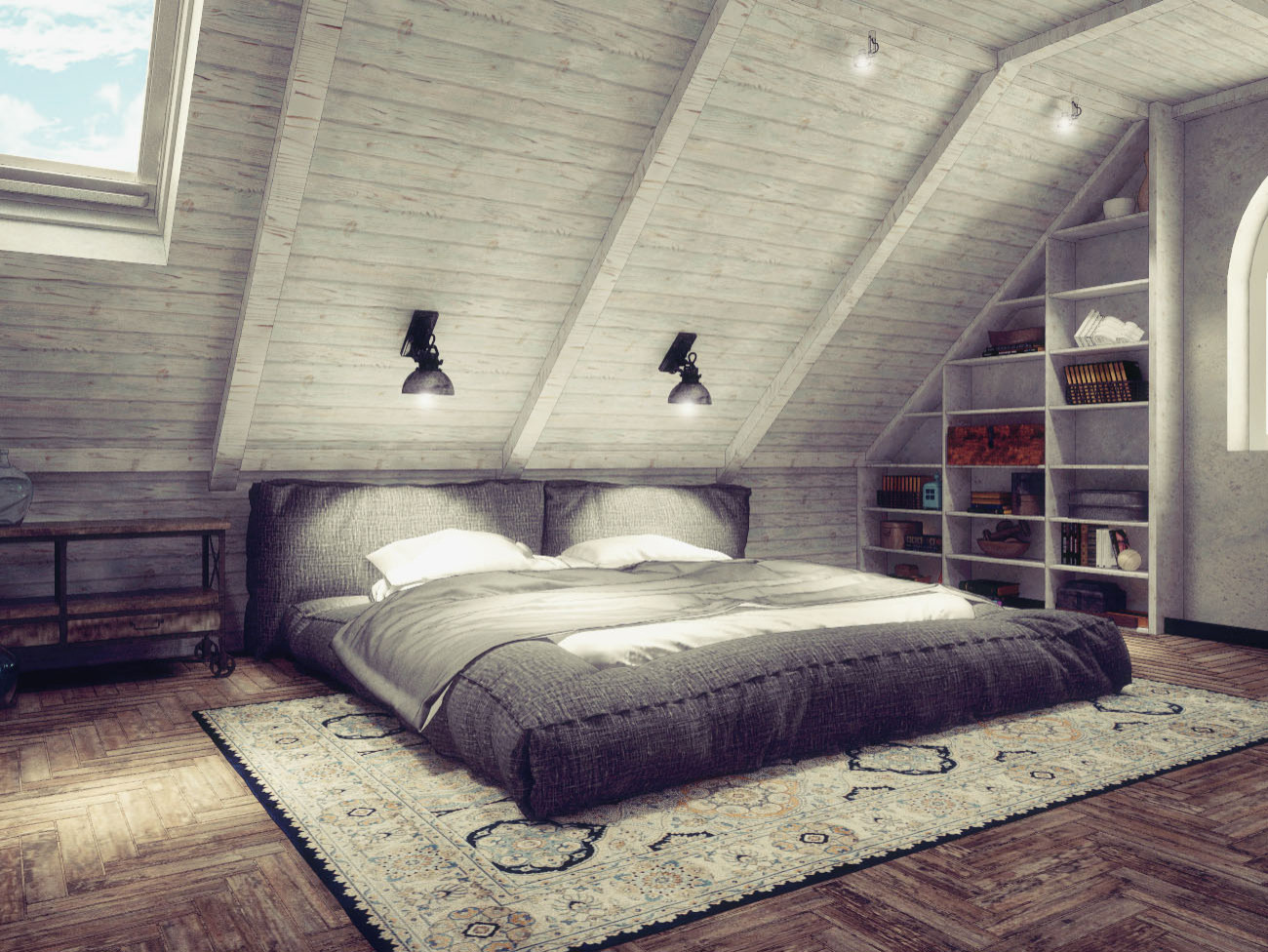 Двухъярусная квартира в стиле Лофт