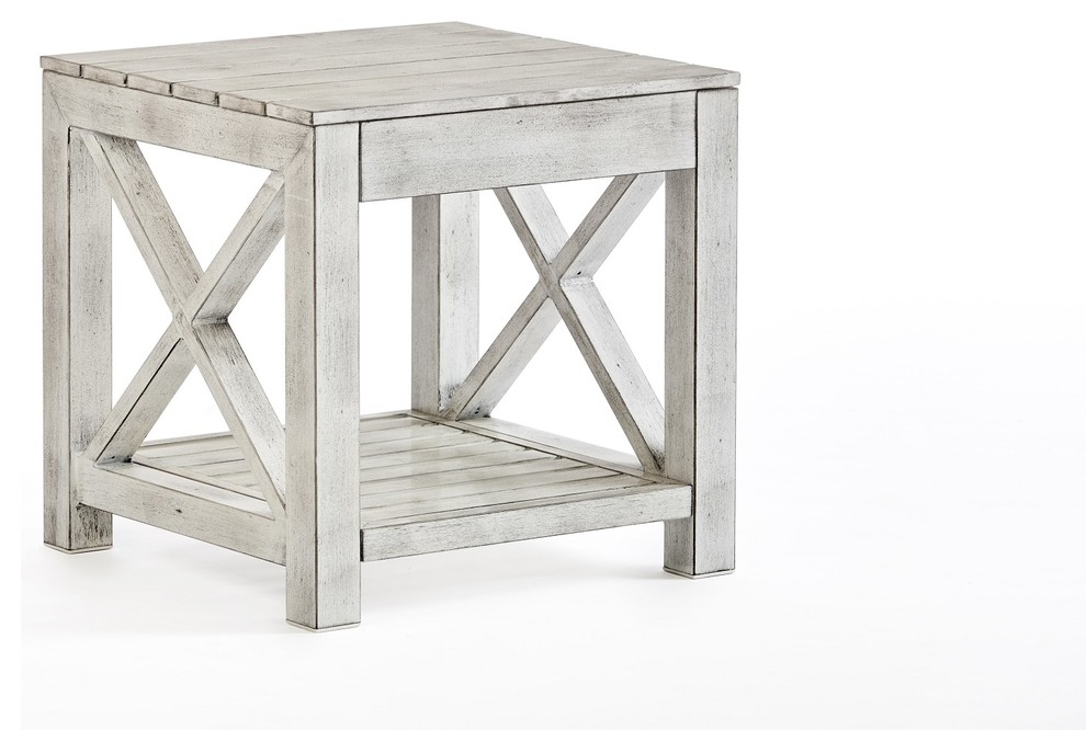 Dashiell Patio End Table Farmhouse Outdoor Side Tables by South Sea Outdoor Living Houzz
