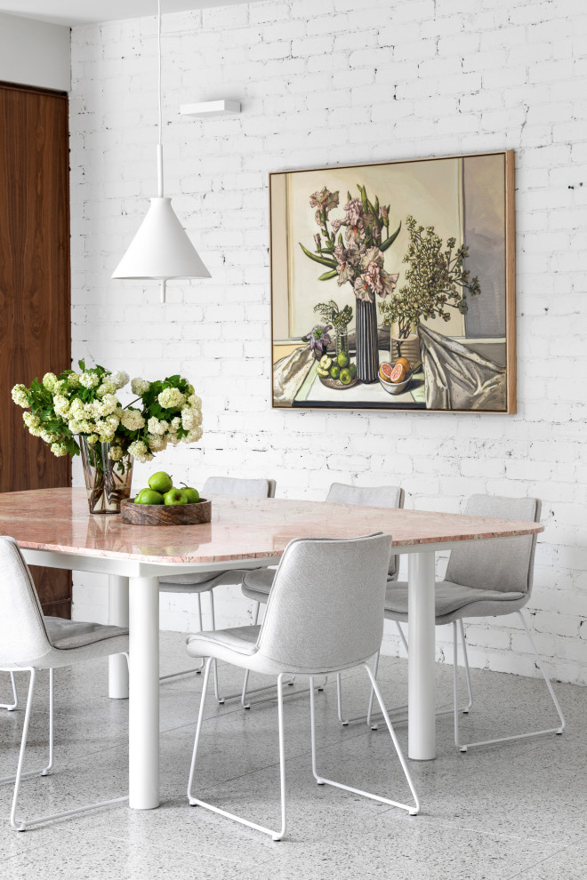 Photo of a contemporary dining room in Melbourne.